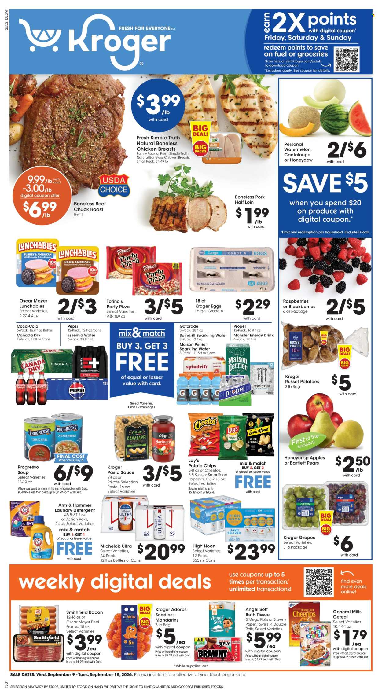 Kroger ad  - 09.09.2026 - 09.15.2026. Page 1