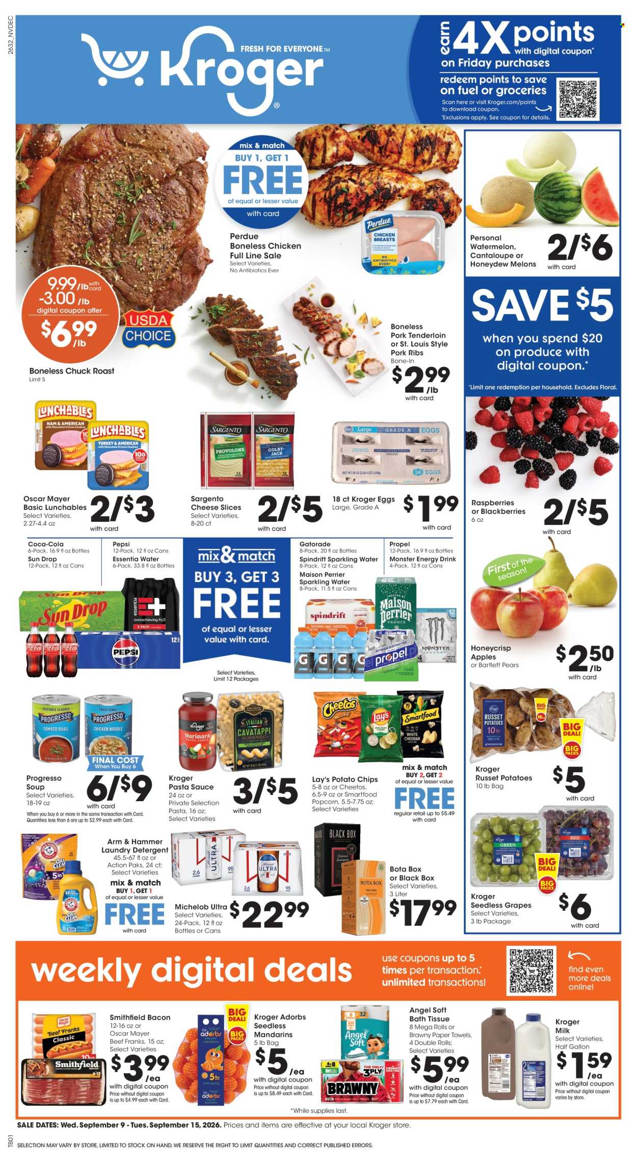 Kroger ad  - 09.09.2026 - 09.15.2026. Page 1