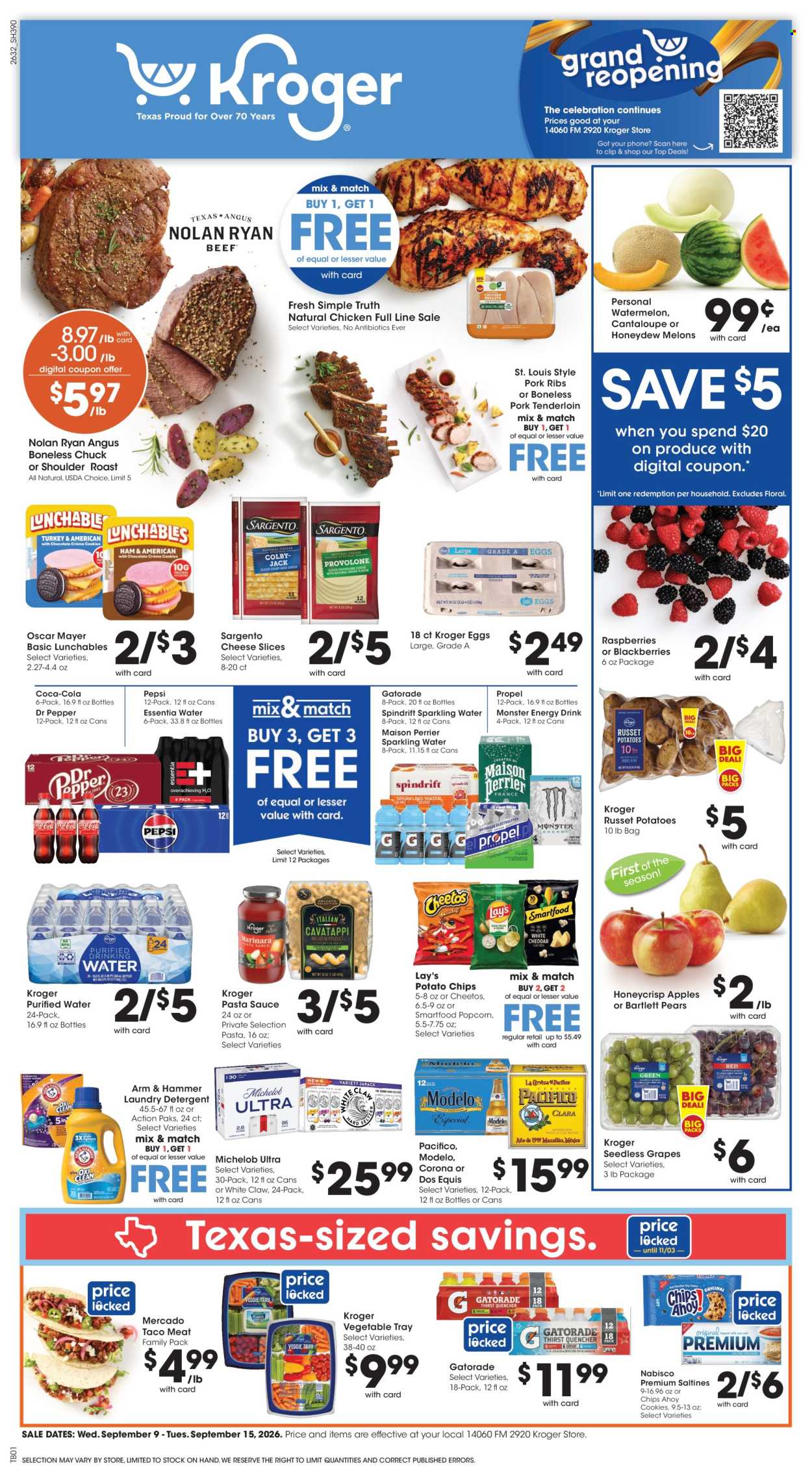 Kroger ad  - 09.09.2026 - 09.15.2026. Page 1