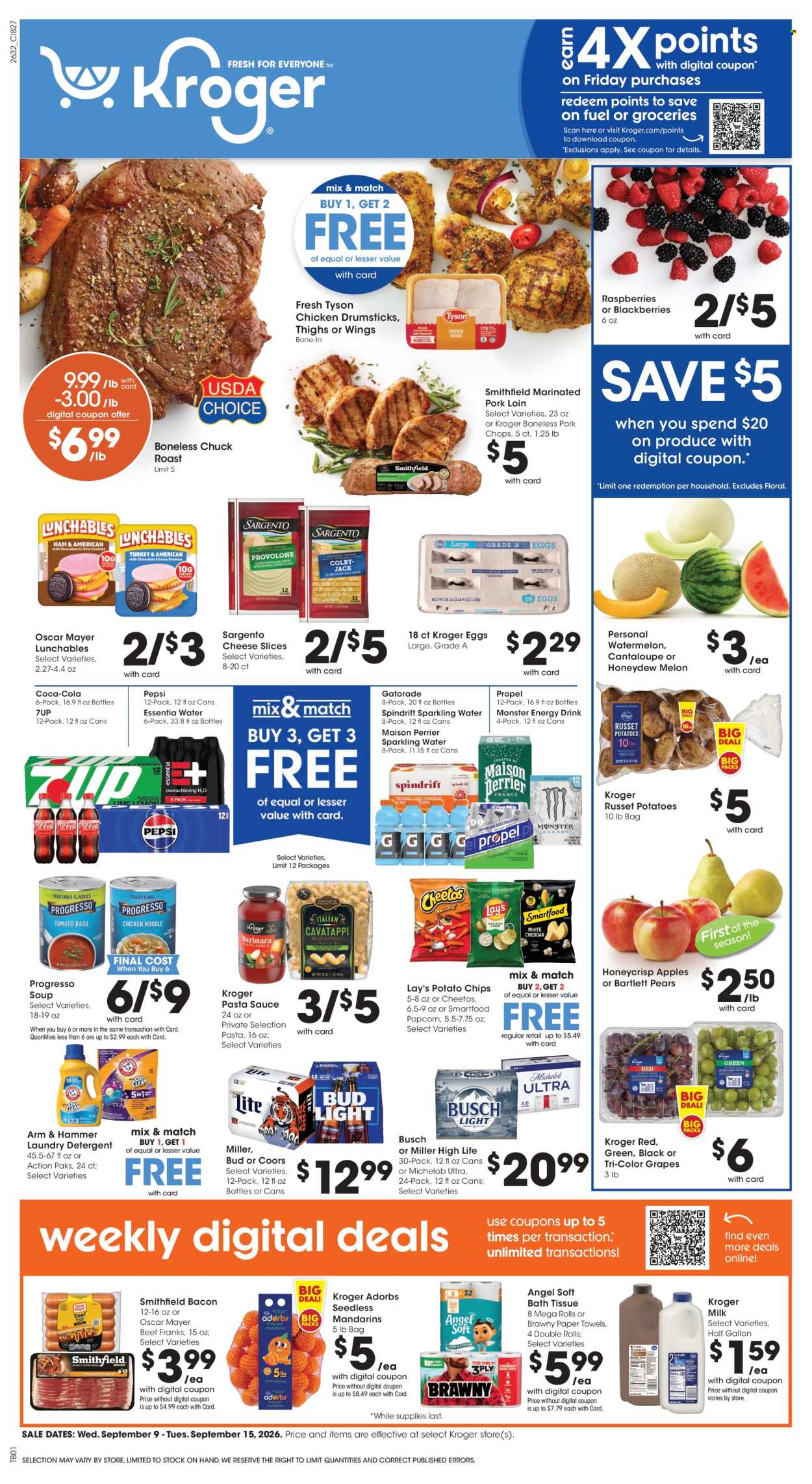 Kroger ad  - 09.09.2026 - 09.15.2026. Page 1