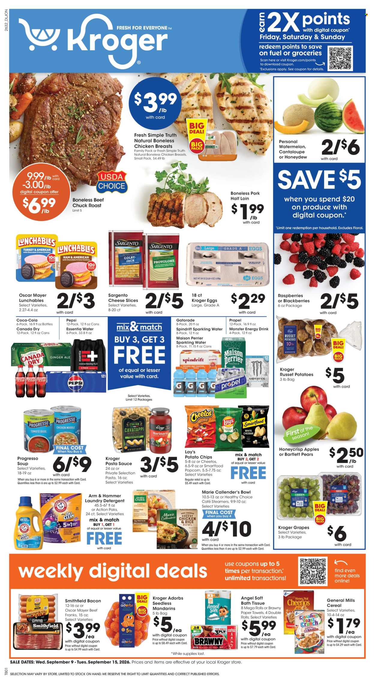 Kroger ad  - 09.09.2026 - 09.15.2026. Page 1