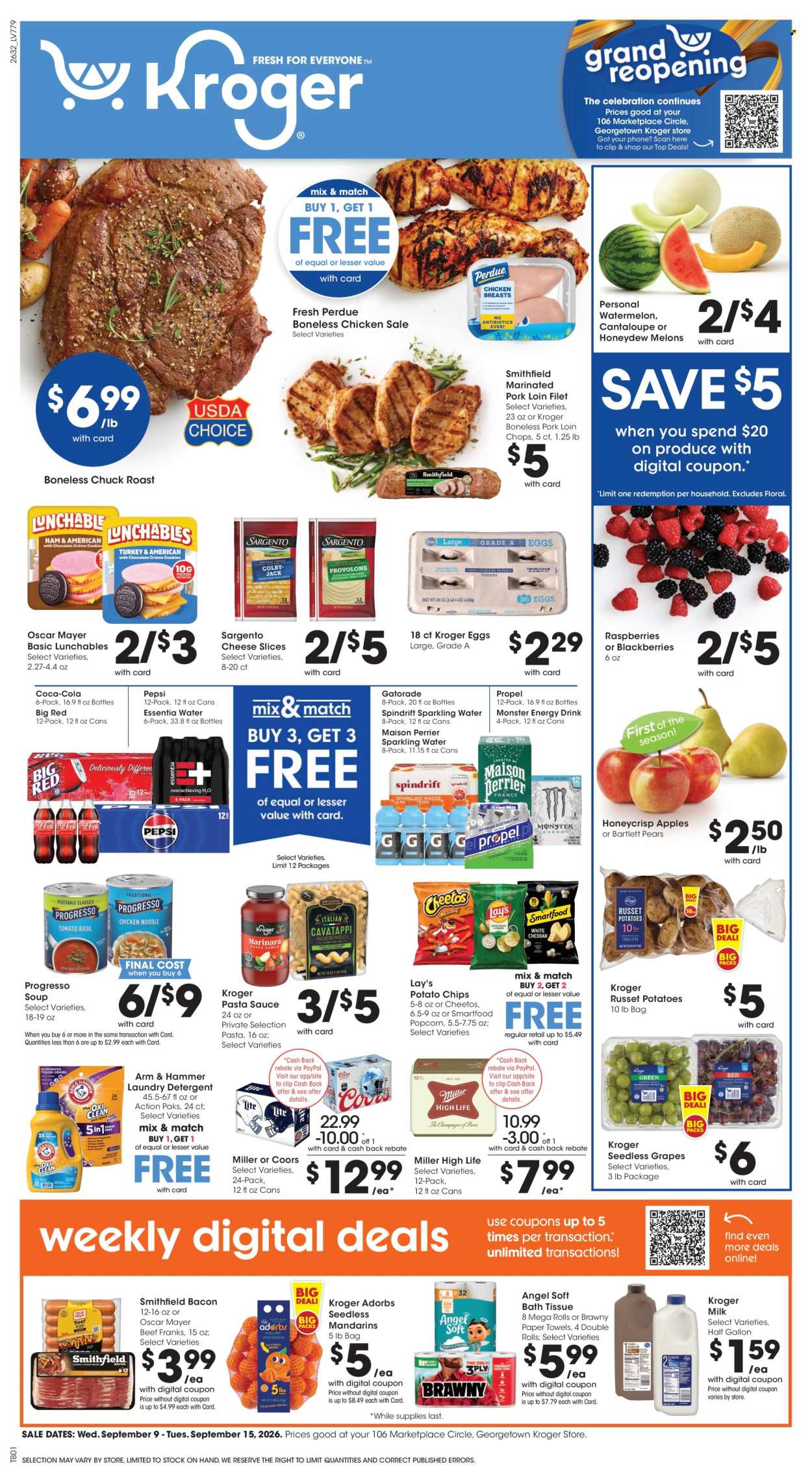 Kroger ad  - 09.09.2026 - 09.15.2026. Page 1