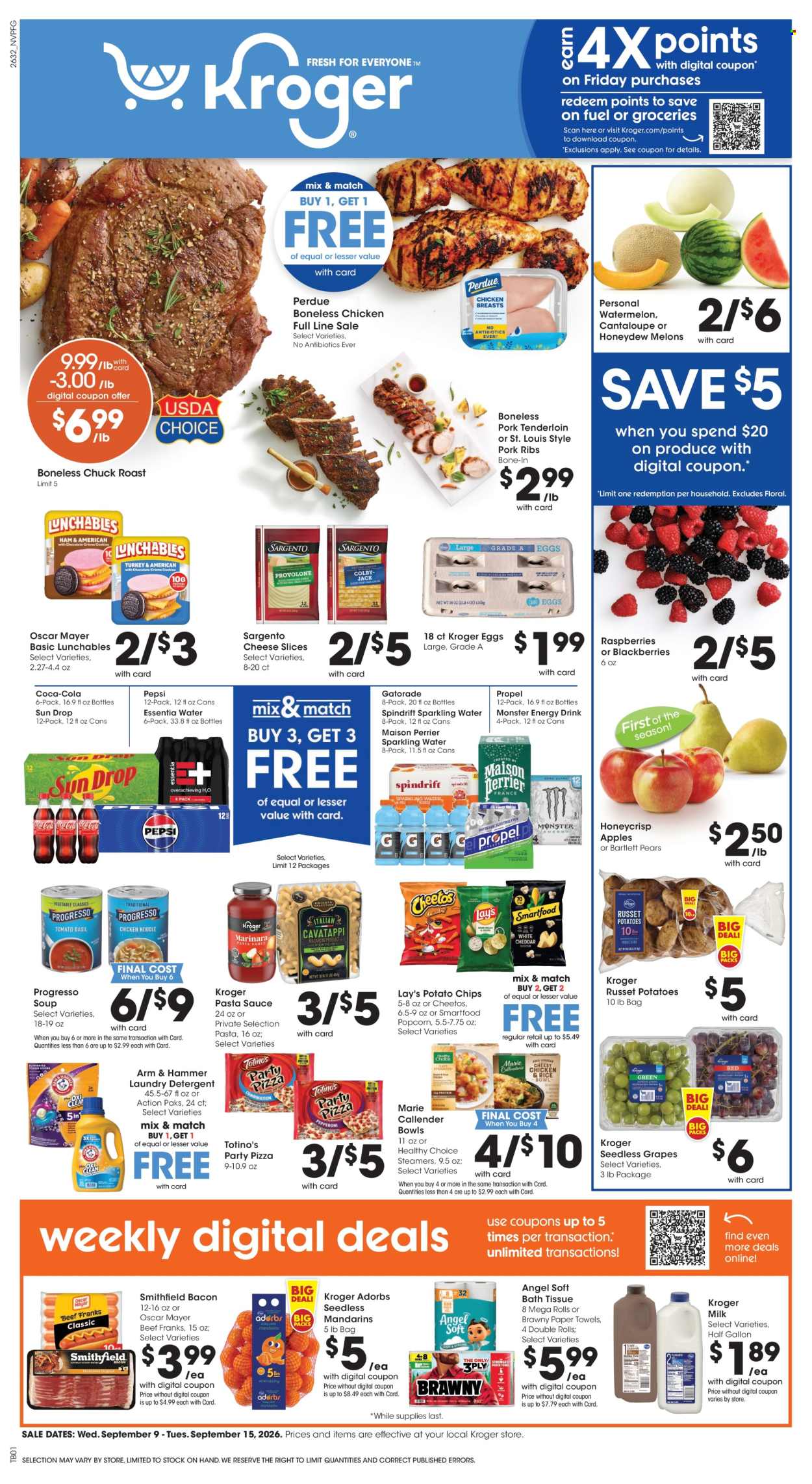 Kroger ad  - 09.09.2026 - 09.15.2026. Page 1