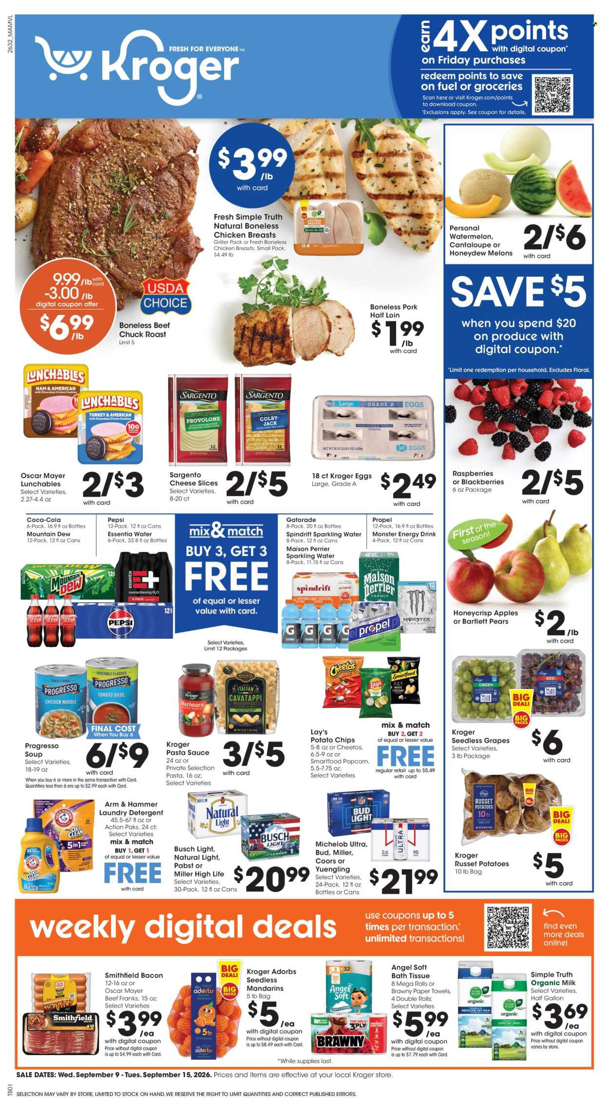 Kroger ad  - 09.09.2026 - 09.15.2026. Page 1