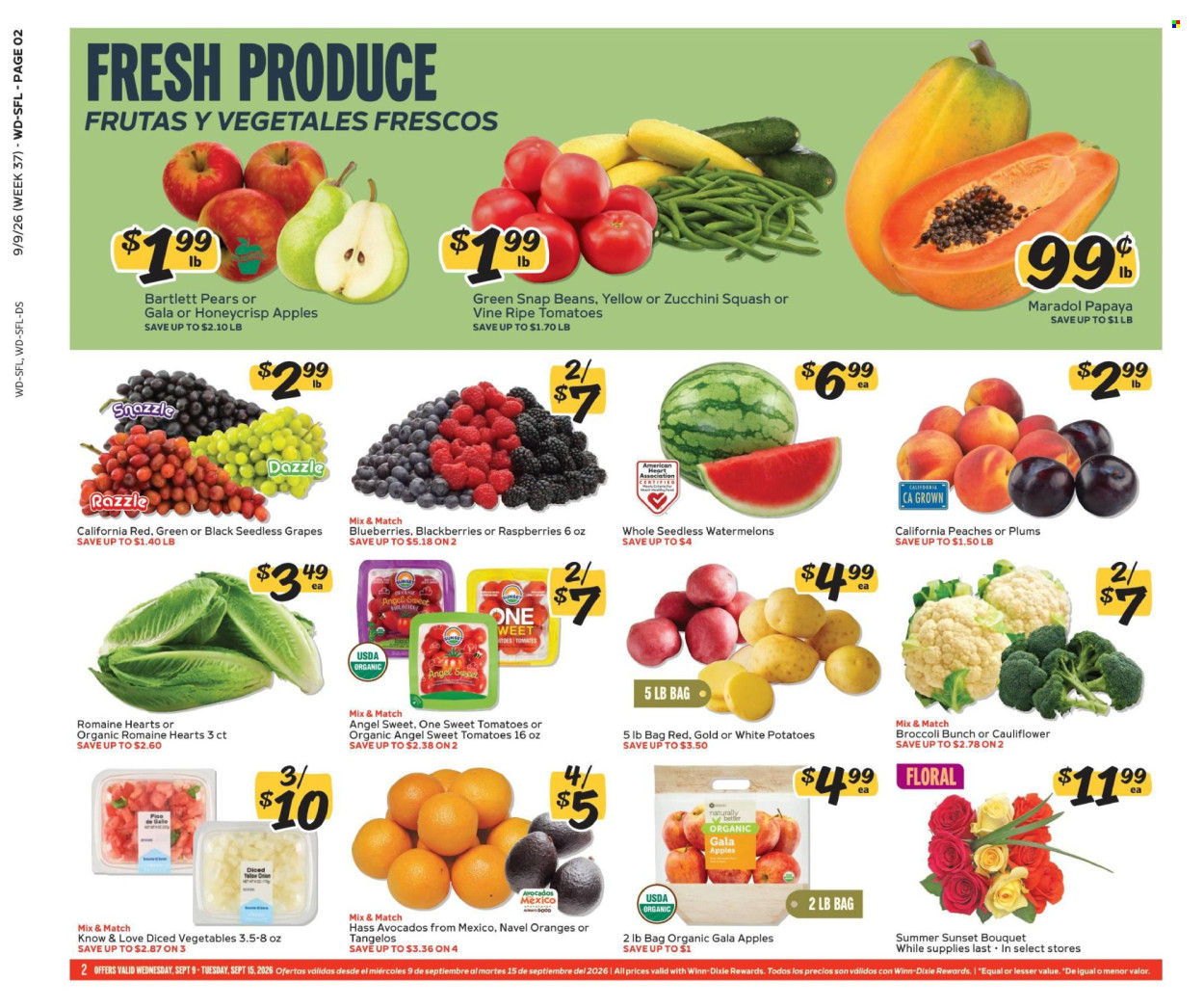 Winn Dixie ad  - 09.09.2026 - 09.15.2026. Page 2