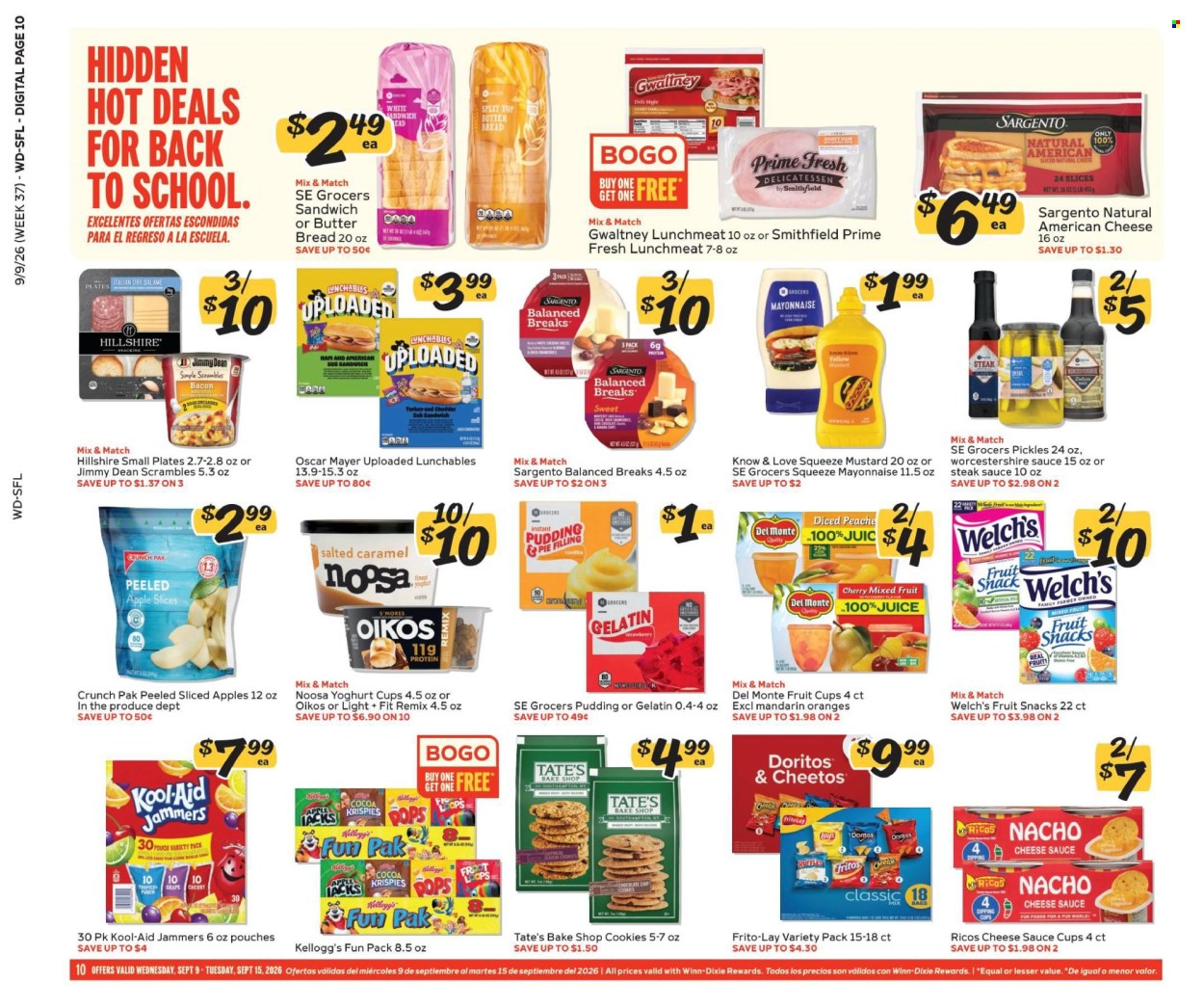 Winn Dixie ad  - 09.09.2026 - 09.15.2026. Page 10