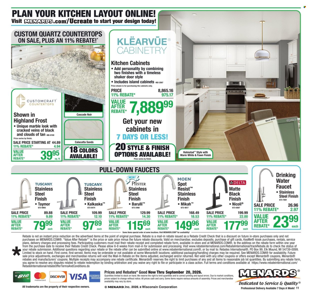 Menards ad  - 09.10.2026 - 09.20.2026. Page 17