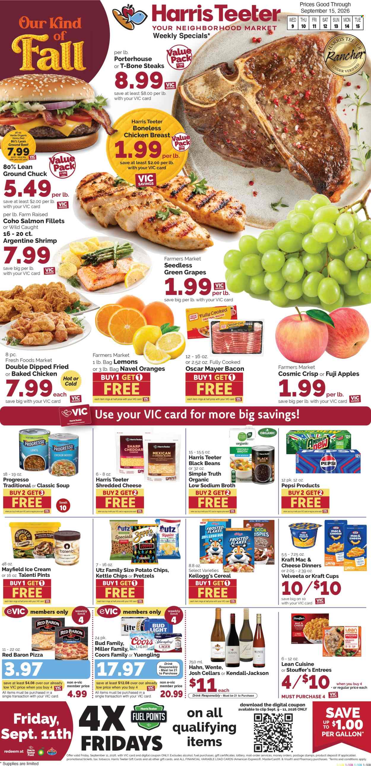 Harris Teeter ad  - 09.09.2026 - 09.15.2026. Page 1