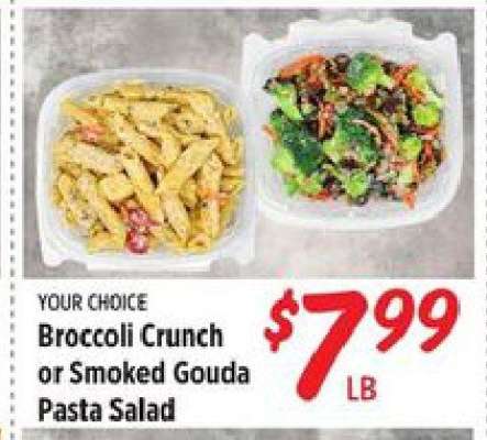 Broccoli Crunch or Smoked Gouda Pasta Salad