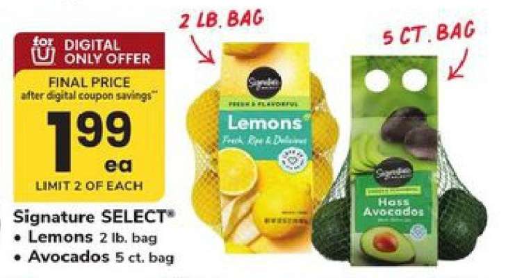 Signature SELECT Lemons & Avocados