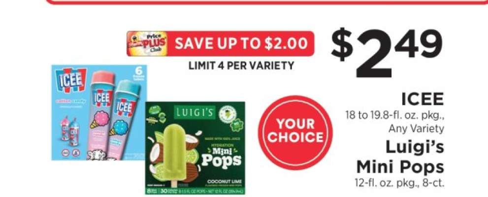 ICEE / Luigi’s Mini Pops