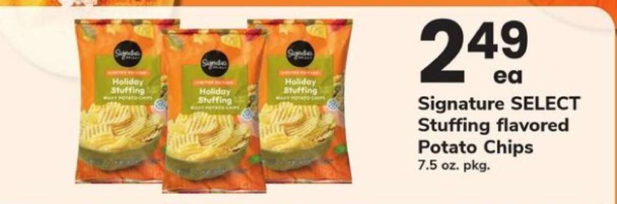 Signature SELECT Stuffing Flavored Potato Chips