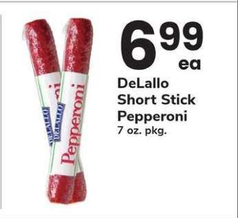 DELALLO SHORT STICK PEPPERONI