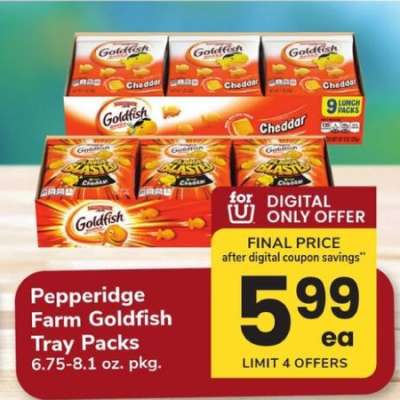 Pepperidge Farm Goldfish Tray Packs