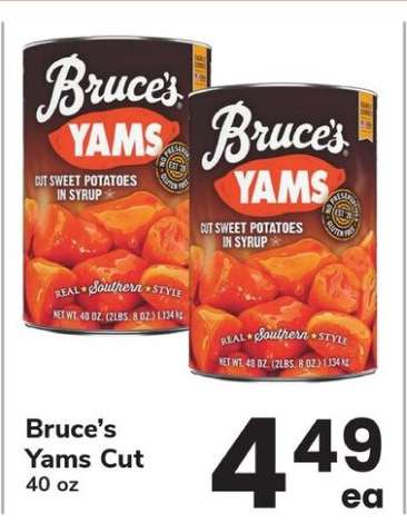 Bruce's Yams Cut