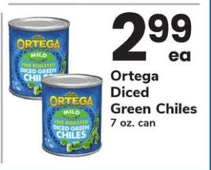 Ortega Diced Green Chiles