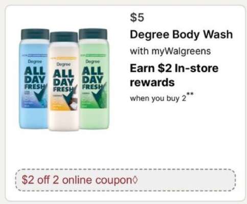 Degree Body Wash