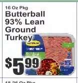 Butterball 93% Lean Ground Turkey