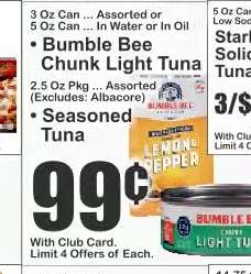 Bumble Bee Chunk Light Tuna