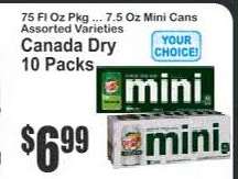 Canada Dry 10 Packs