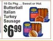 Butterball Italian Turkey Sausage