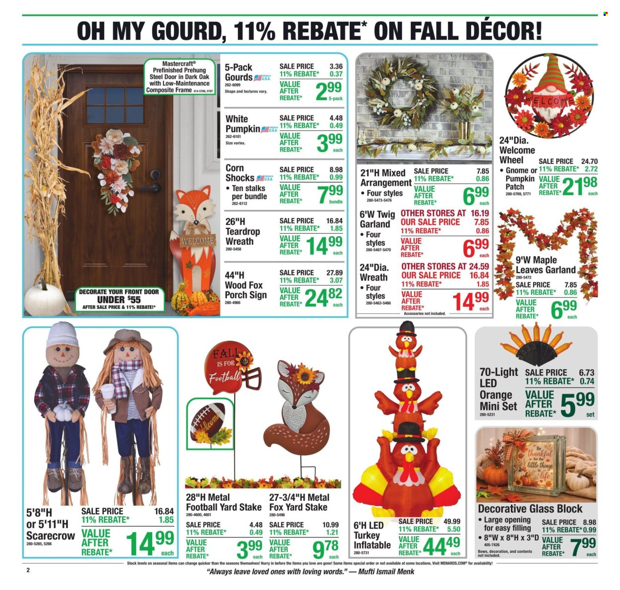 Menards ad  - 09.10.2026 - 09.20.2026. Page 2