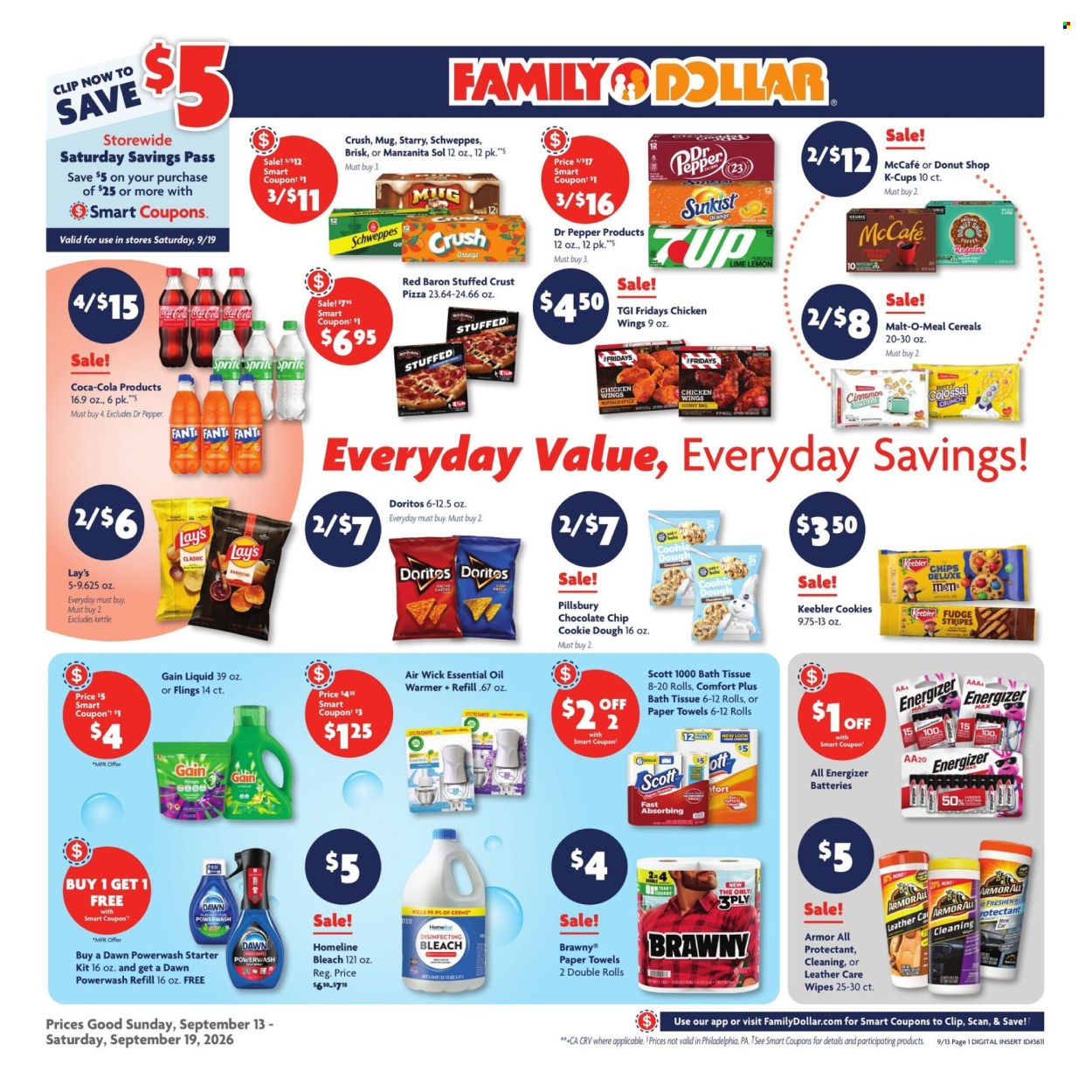 Family Dollar ad  - 09.13.2026 - 09.19.2026. Page 1
