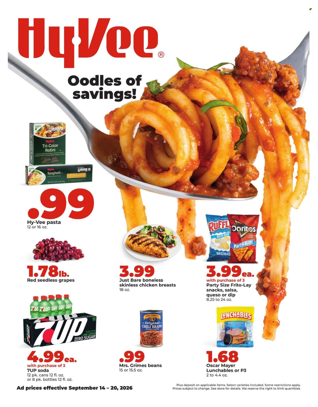 Hy-Vee ad  - 09.14.2026 - 09.20.2026. Page 1