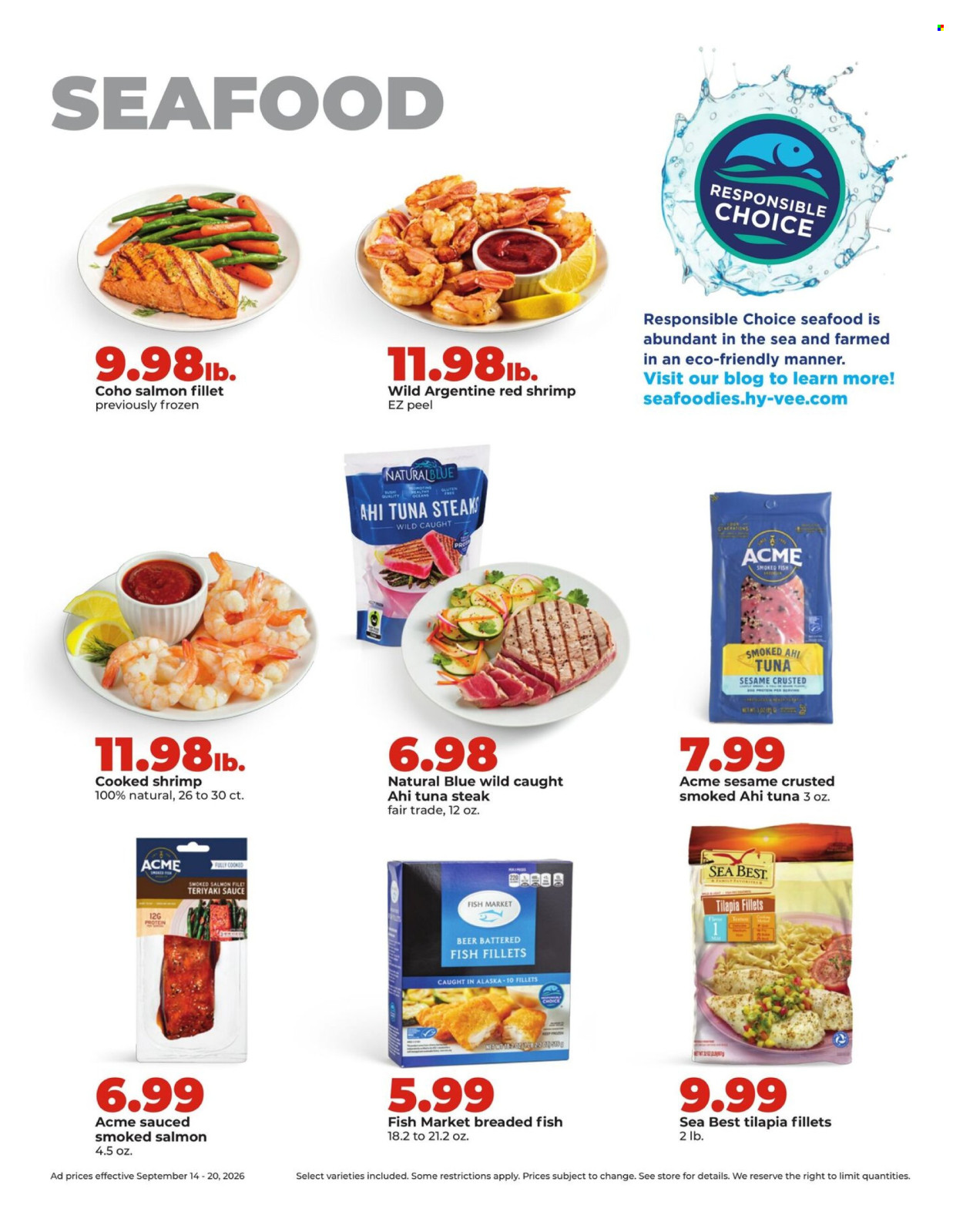 Hy-Vee ad  - 09.14.2026 - 09.20.2026. Page 14