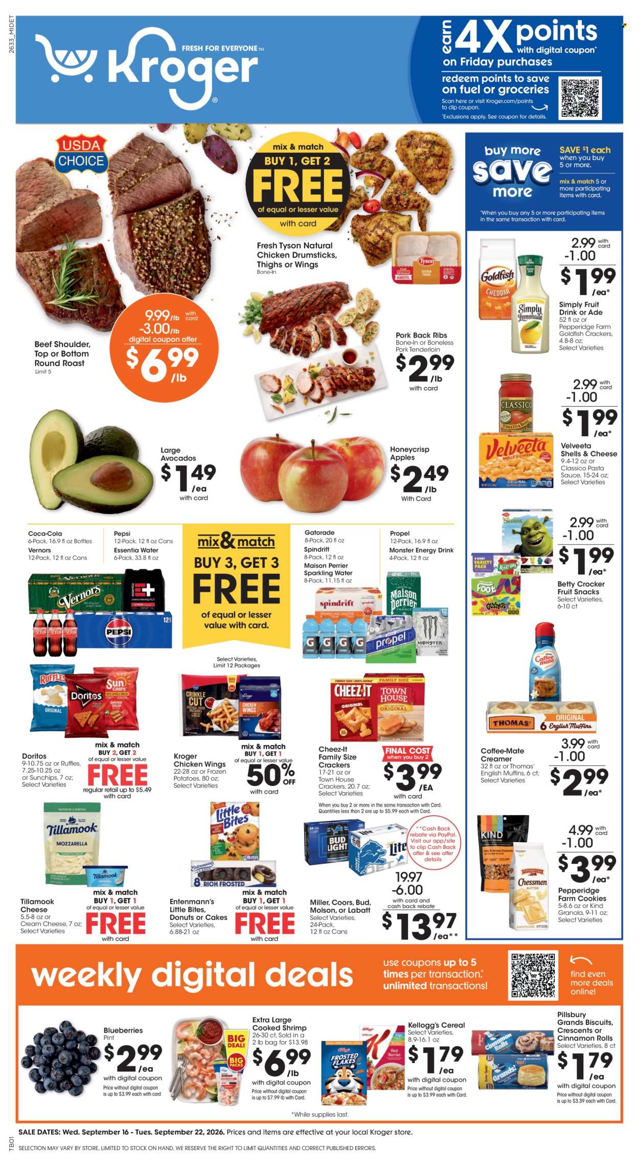 Kroger ad  - 09.16.2026 - 09.22.2026. Page 1