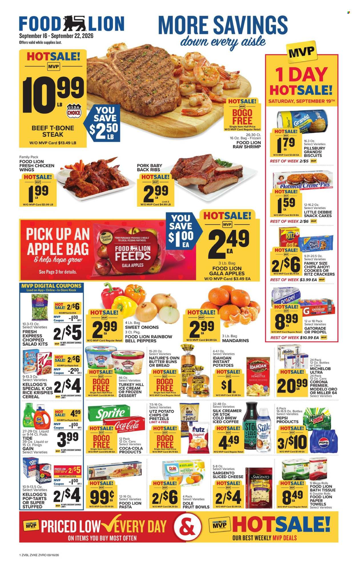 Food Lion ad  - 09.16.2026 - 09.22.2026. Page 1