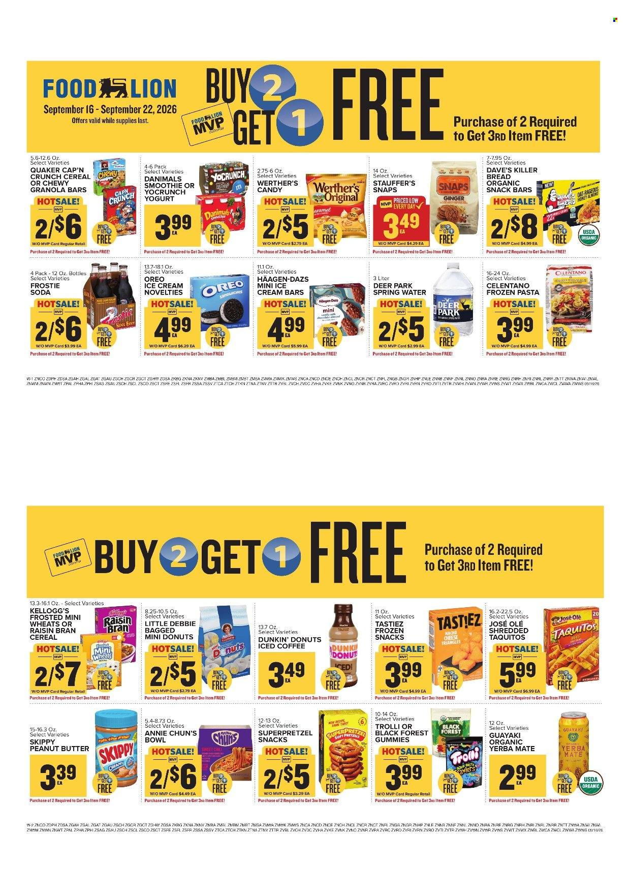 Food Lion ad  - 09.16.2026 - 09.22.2026. Page 9