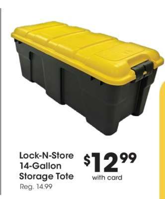 Lock-N-Store 14-Gallon Storage Tote