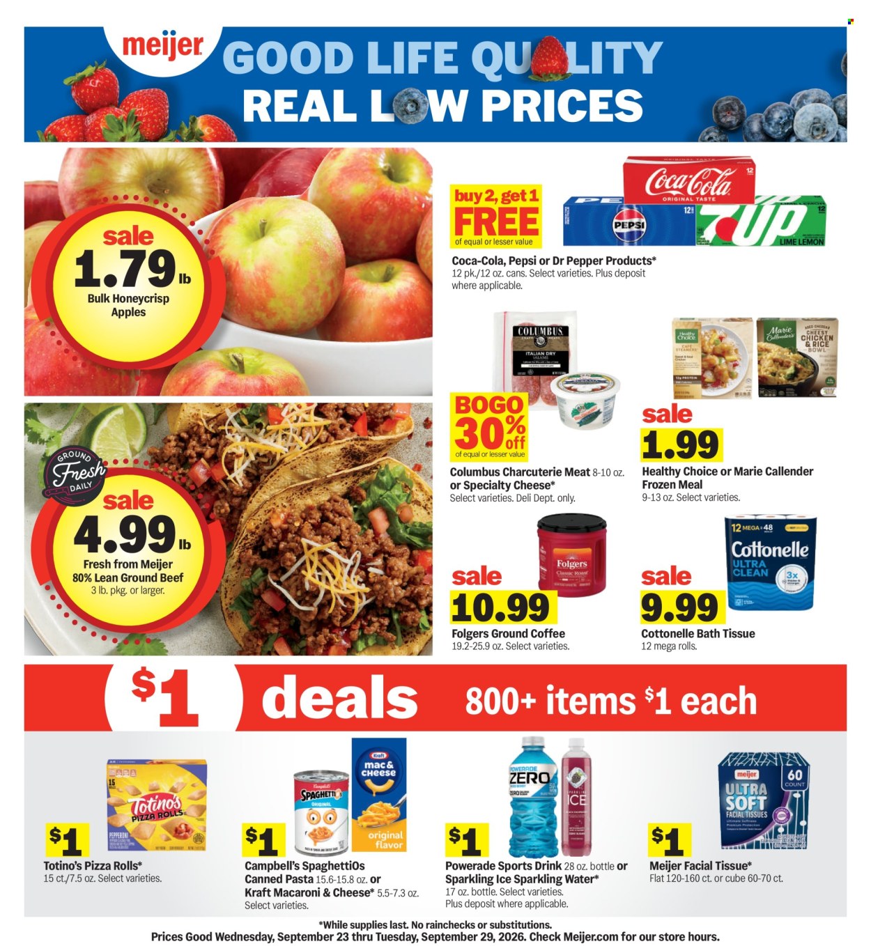 Meijer ad  - 09.23.2026 - 09.29.2026. Page 1