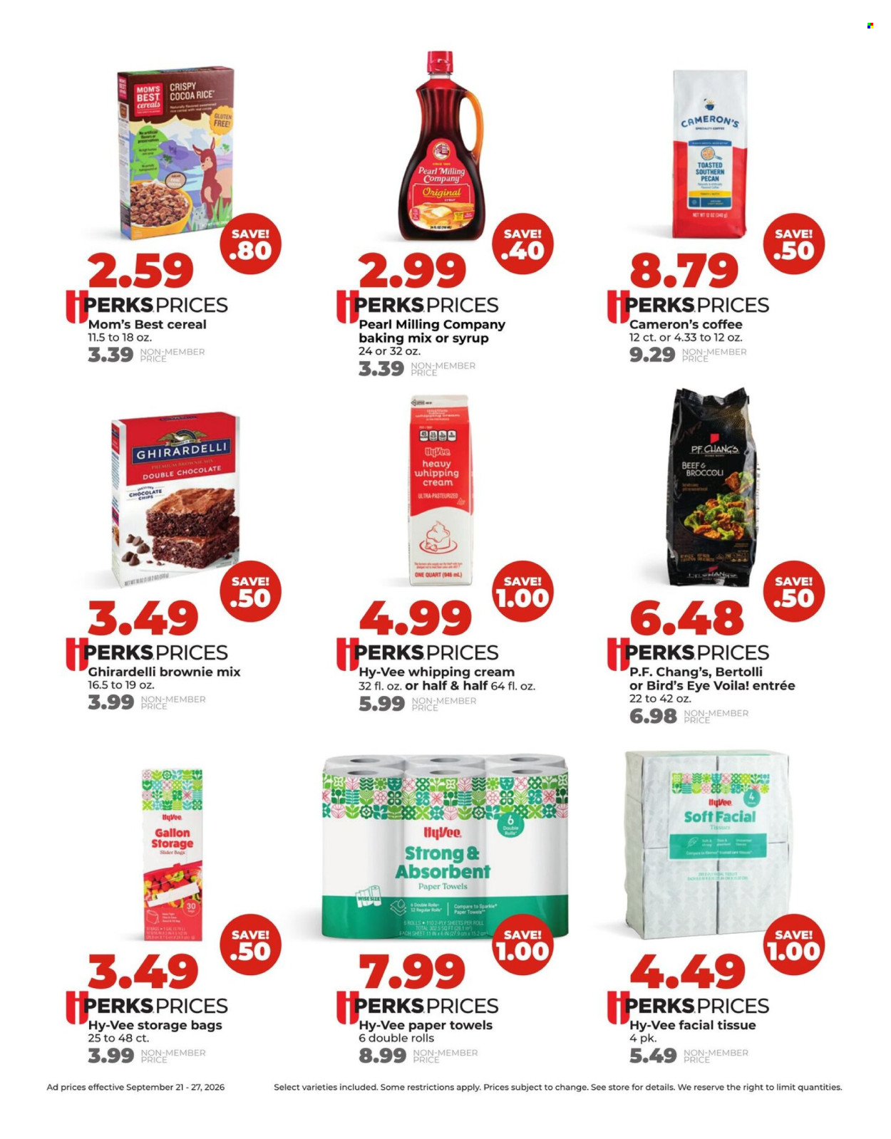 Hy-Vee ad  - 09.21.2026 - 09.27.2026. Page 6