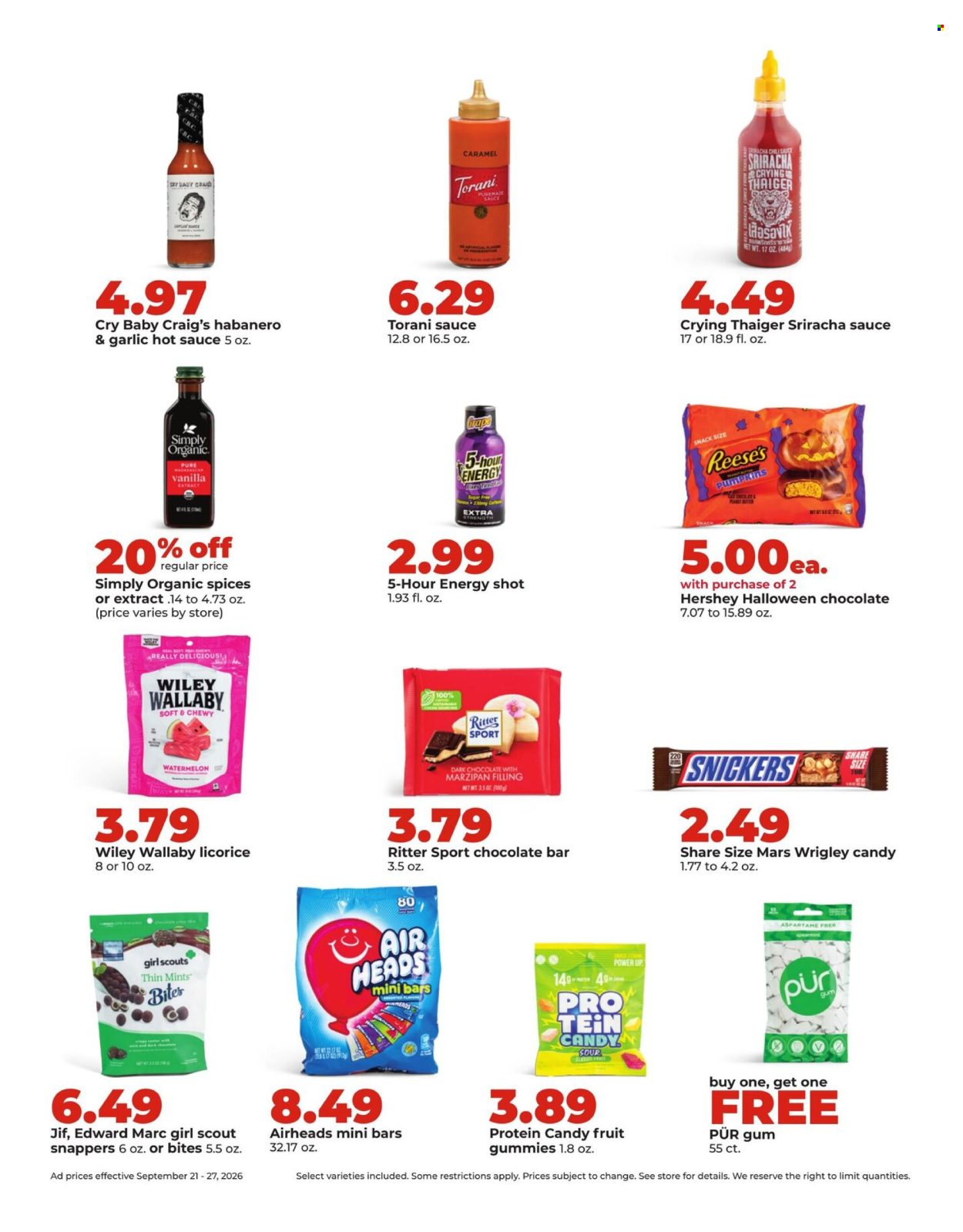 Hy-Vee ad  - 09.21.2026 - 09.27.2026. Page 25