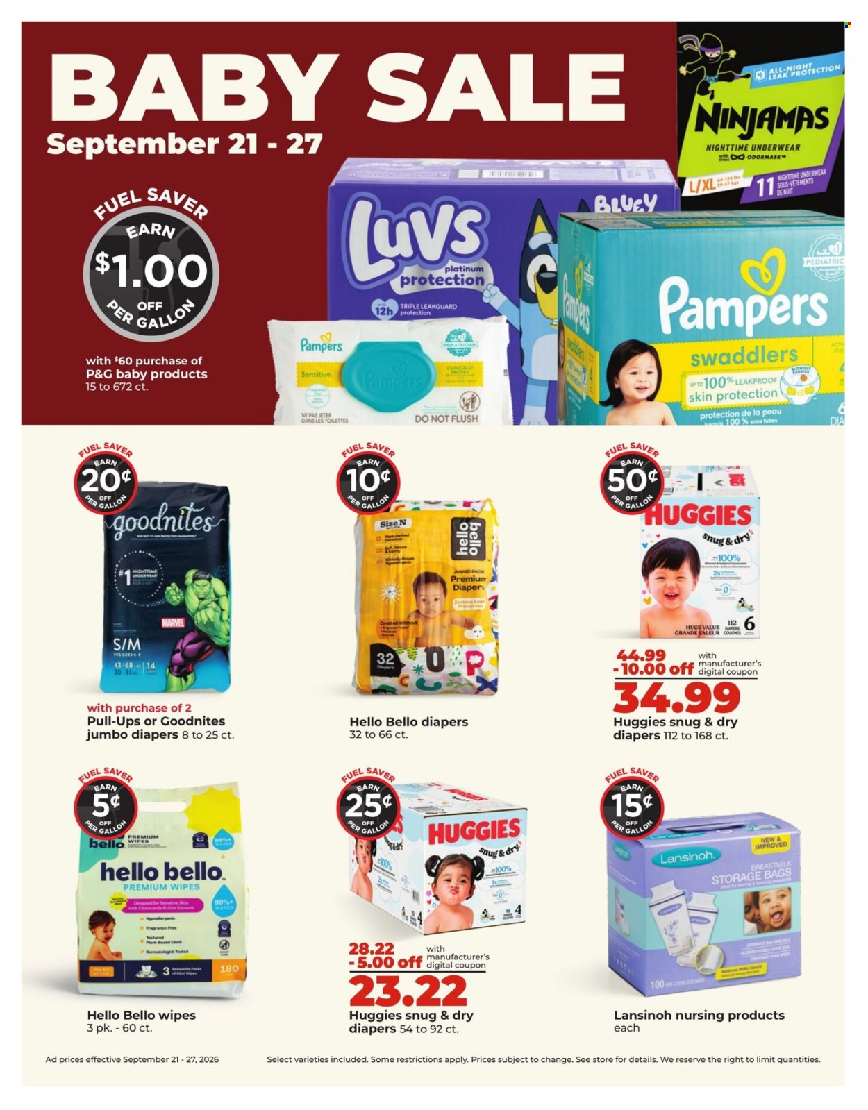 Hy-Vee ad  - 09.21.2026 - 09.27.2026. Page 39