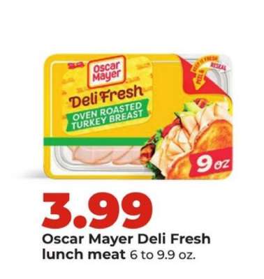 Oscar Mayer Deli Fresh Lunch Meat