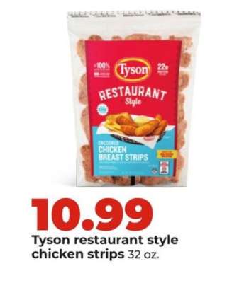 Tyson restaurant style chicken strips