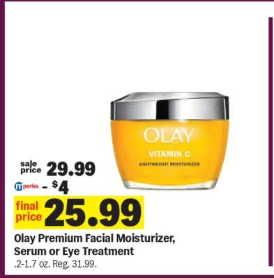 Olay Premium Facial Moisturizer, Serum or Eye Treatment