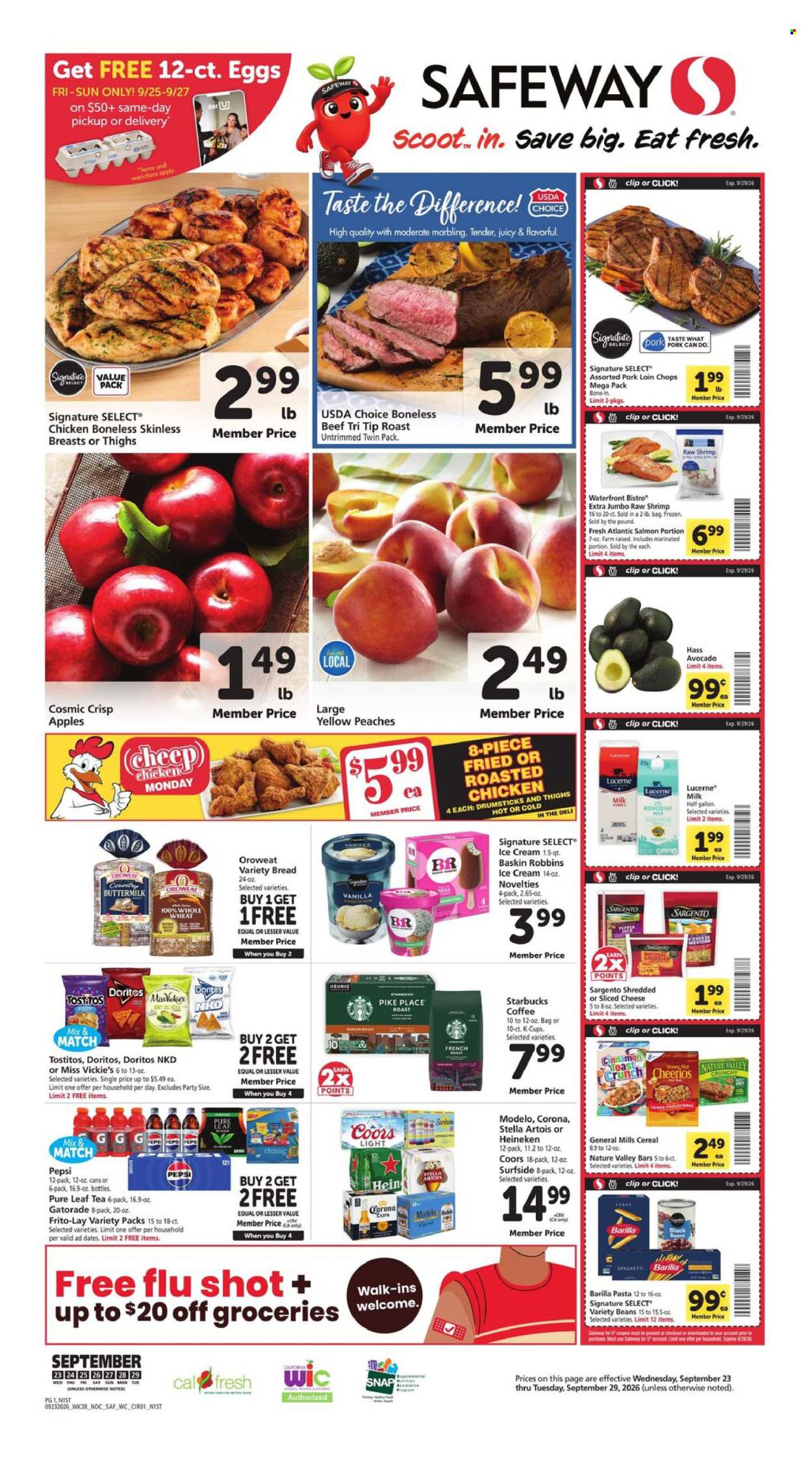 Safeway ad  - 09.23.2026 - 09.29.2026. Page 1