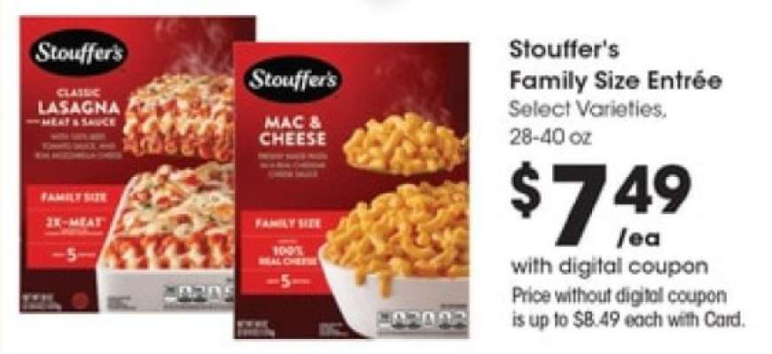 Stouffer's Family Size Entrée