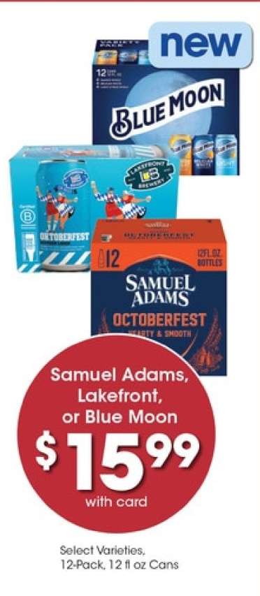 Samuel Adams, Lakefront, or Blue Moon
