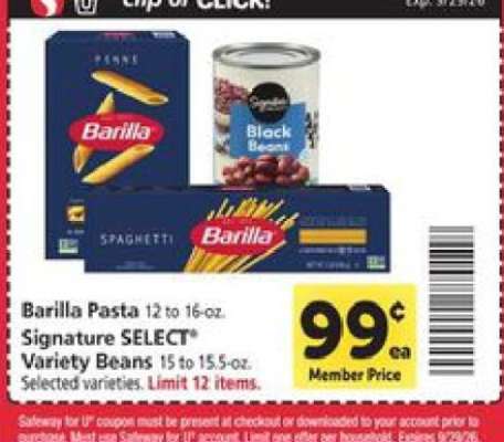 Barilla Pasta & Signature SELECT Variety Beans