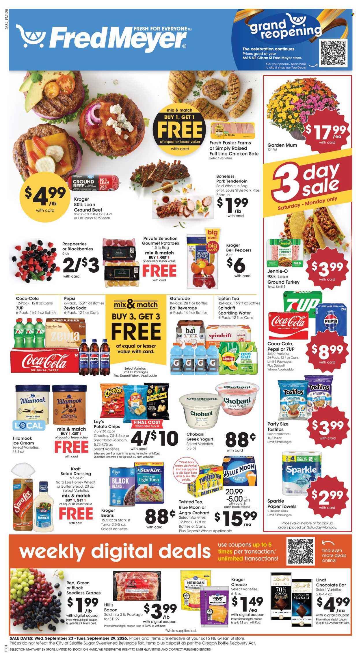 Fred Meyer ad  - 09.23.2026 - 09.29.2026. Page 1