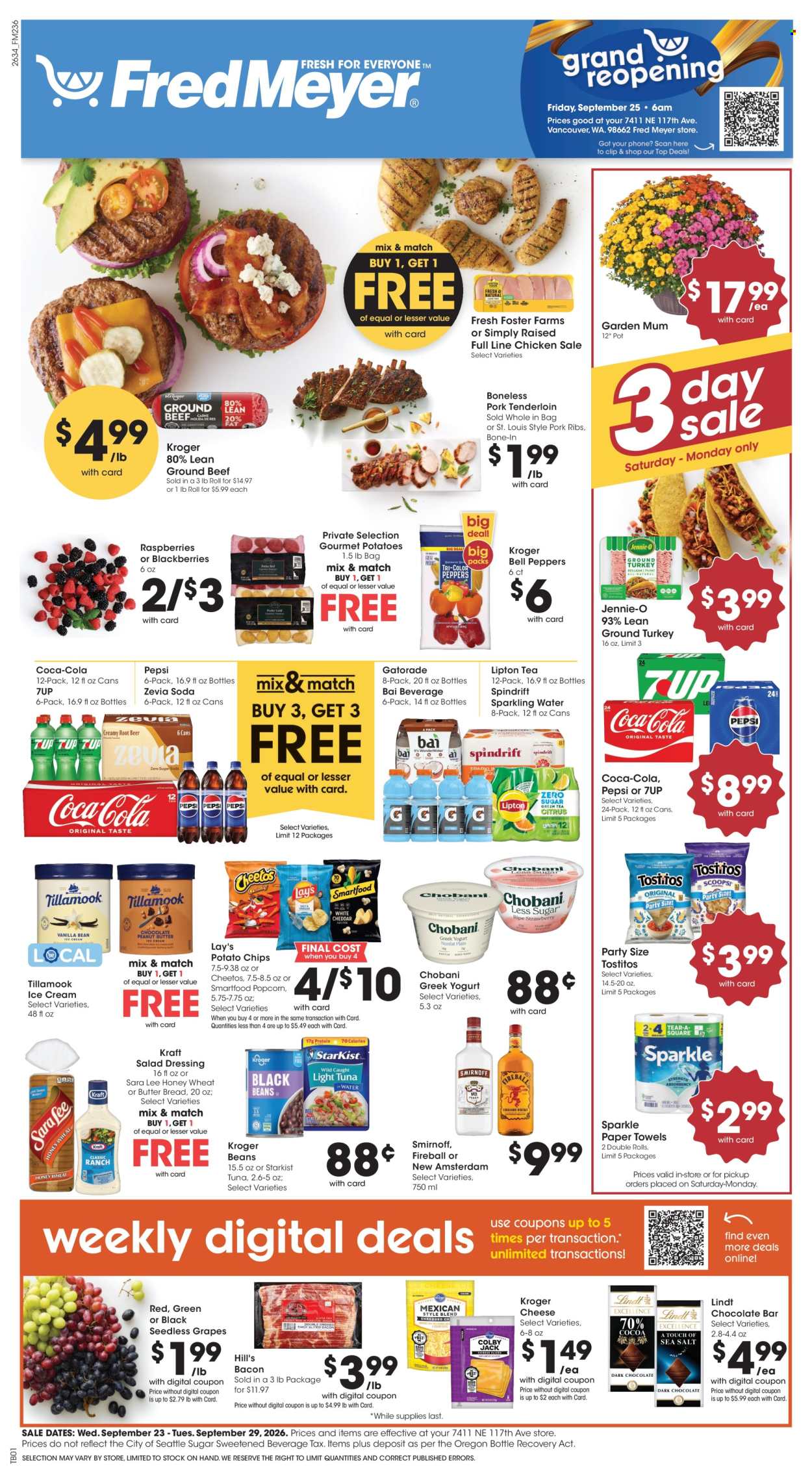 Fred Meyer ad  - 09.23.2026 - 09.29.2026. Page 1