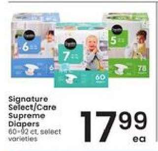Signature Select/Care Supreme Diapers