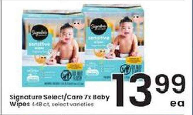Signature Select/Care 7x Baby Wipes