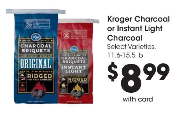 Kroger Charcoal or Instant Light Charcoal