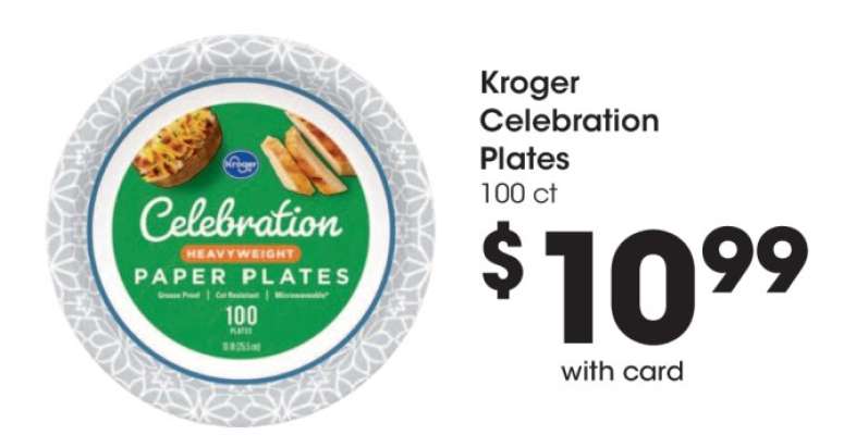 Kroger Celebration Plates
